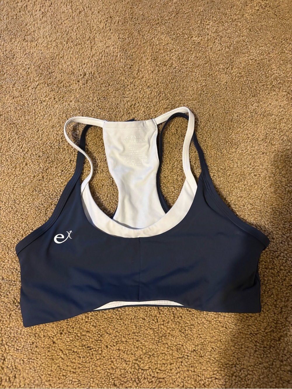 Expntl Track Girl Tuesday sports bra - riptide, size small